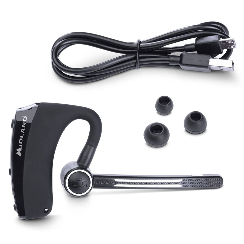 Midland C1521 Dual Headset Bluetooth Headset with Built-in PTT for