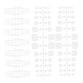 minkissy Nail Art Charm Compatible Toe Nail Tips Pcs Non-deforming for Salon or Home