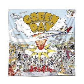 LCFhome Days Dookie Tapestry Banner Flag(4x4ft,150 Poly, HD Printing) Garage Decor Sign Man Cave