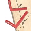Hole Scribing Ruler Aluminium Alloy Woodworking Right Angle Ruler 45