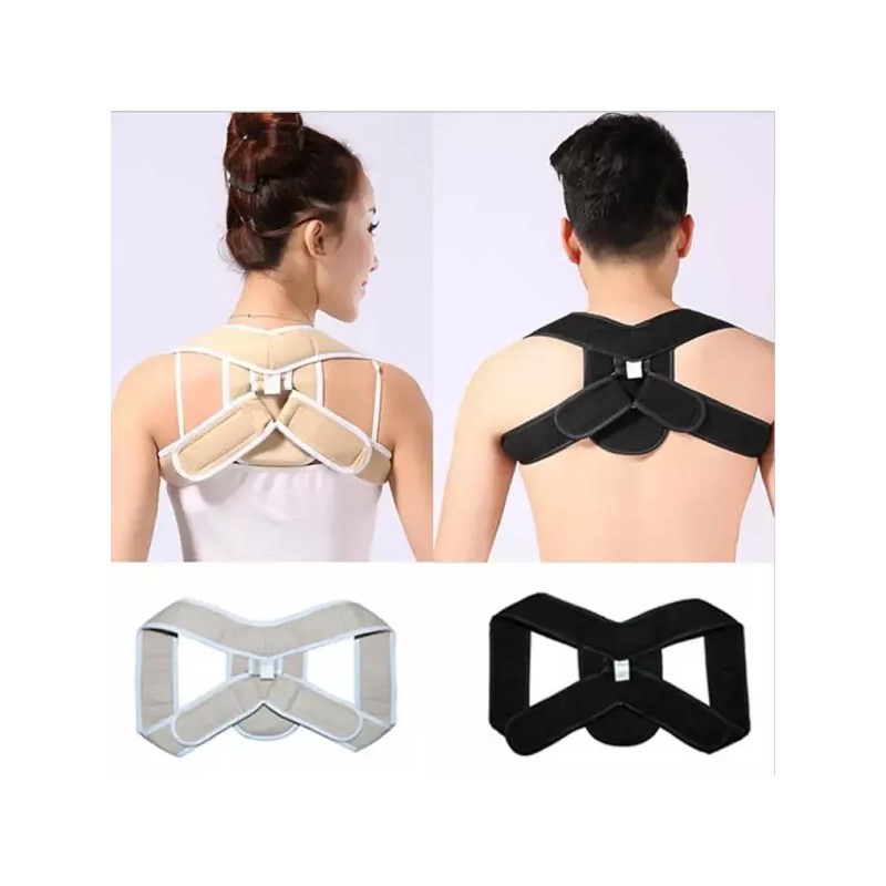 직장인 굽은등 어깨보정 공용 체형교정밴드 보호대추천 [블랙 S] Posture Correction
