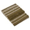 Hoem Jour Woven Fringed Throw, Olive, 130 x 180cm