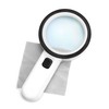 QWORK® Lupe mit 12 Led Licht, 30X Handlupe Leselupe, leselupe