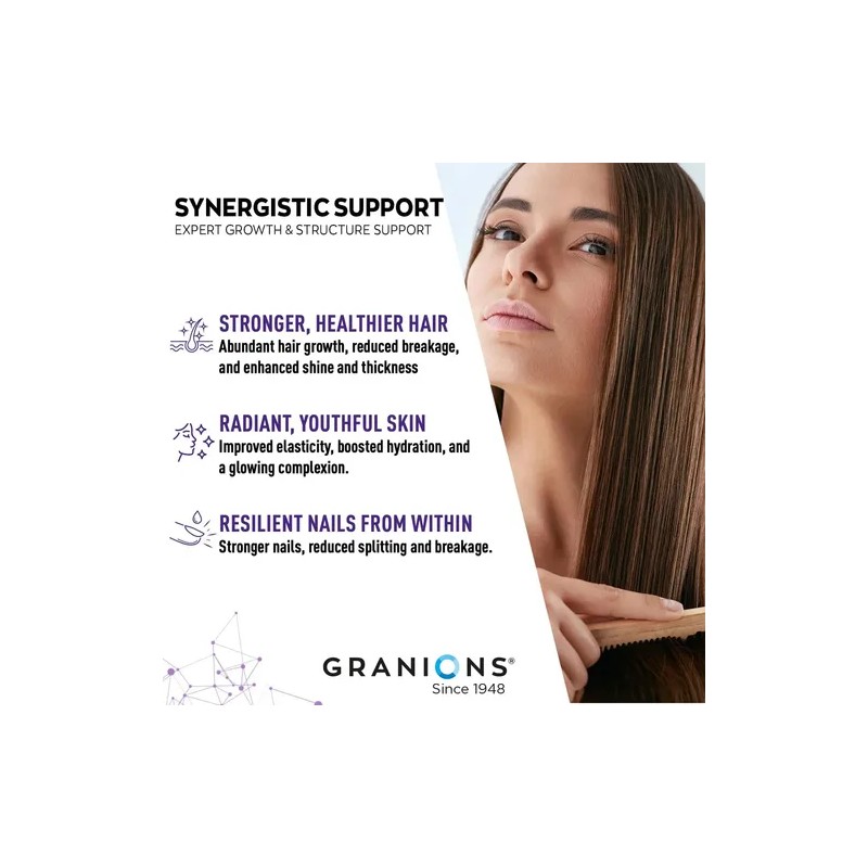 Granions Biotin+ Complex 10000mcg Biotina Colágeno Vitaminas 60 Tabletas