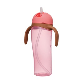 Pigeon Straw Bottle Tall Pink 330ml