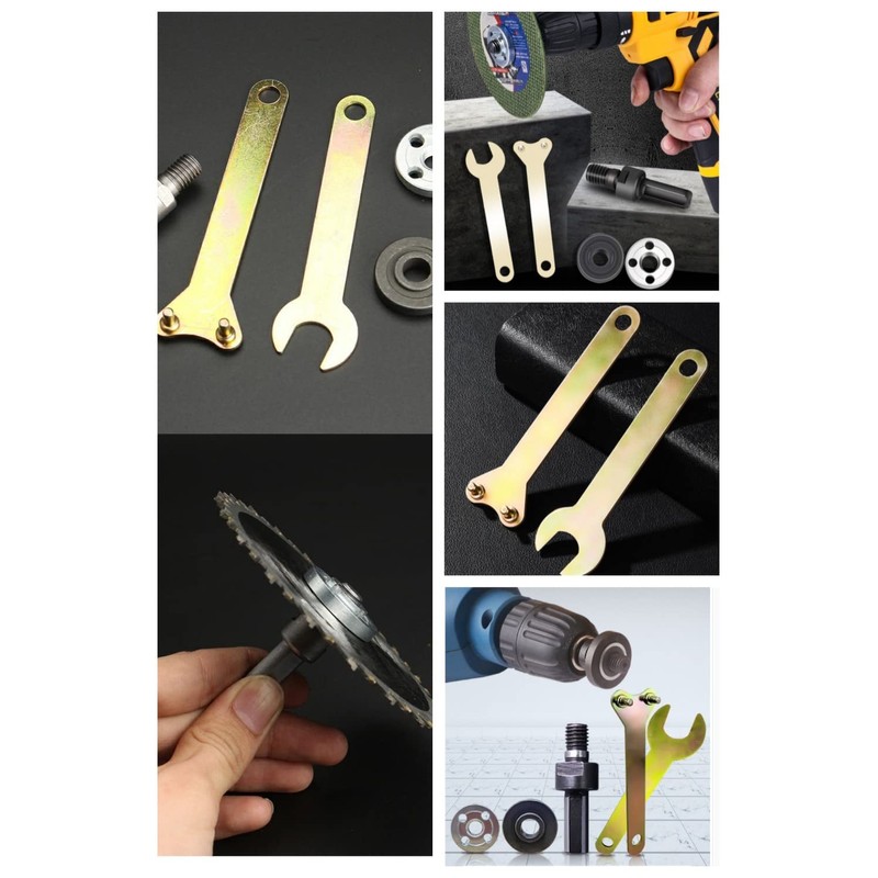 YFFSFDC Angle Grinder Attachment, 10 Pcs Replacement Tool Wrench Grinder