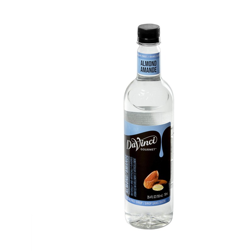 DaVinci Gourmet Sugar Free Almond Syrup - 750 mL Plastic
