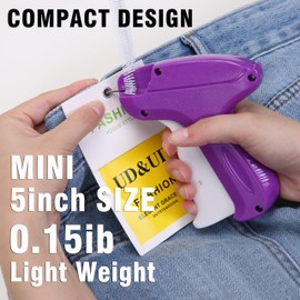 Stitchy Gun, Stitch Gun for Clothes, Stitchy Quick Clothing Fixer, Mini Tag Gun For Clothes with 5 Fine Needles, 1500 Black & 1500 White Fasteners, Quick Stitch Sewing Gun Tag Gun for Clothes