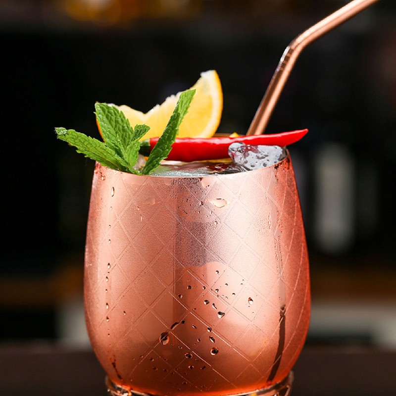 Cocktail Shaker Pineapple Shape Stainless Steel Polished Smooth Surface 500ml