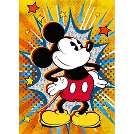 Ravensburger 12000472 - Rompecabezas Retro Mickey de 1000 Piezas para Adultos, Cada Pieza es única, la tecnología Softclick Significa Que Las Piezas  