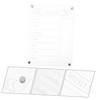 LALAFINA Magnetic Menu Planning Board Dry Erase Refrigerator Organizer for