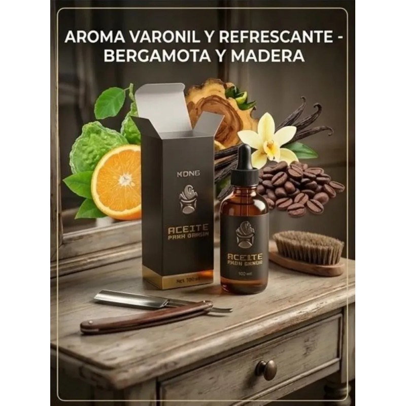 Aceite Para Barba Kong 100 Ml Control Frizz Barba