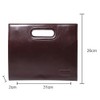 Rubitas Men's 2nd Bag, Clutch, Handheld, Back, Casual, Business, Leather,