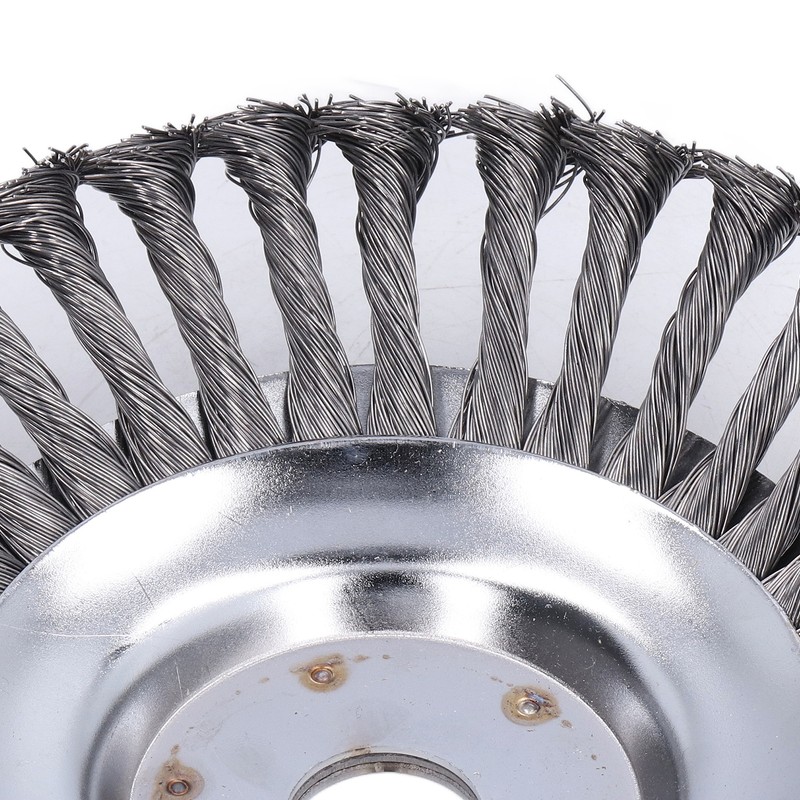 Twisted Wire Wheel Steel Garden Grass Weed Brush Cutting Head