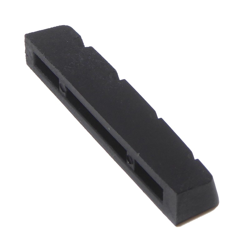 Black Left handed Bass guitar graphite top nut four string