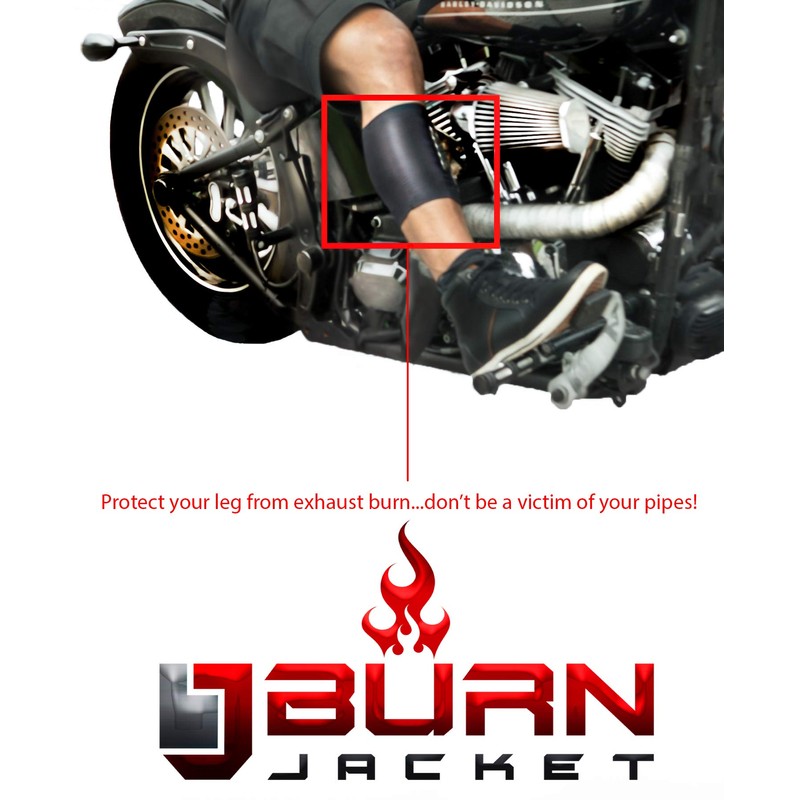 BurnJacket MAX - Tubo de escape de motocicleta protector de