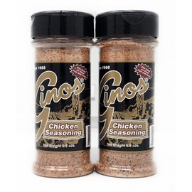 2 Pack of Chicken Seasoning 5.5oz Bottles Gino's Since 1966 Also good on Steak Fish and Pork