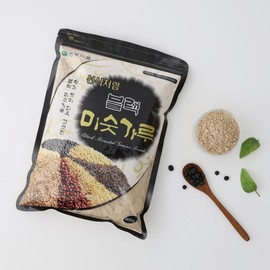 Nongbu Village Black Misugaru 900g x 2 Bags - Black Bean 25% / Meal Replacement / 농부마을 블랙미숫가루 900gX2봉-검은콩25%식사대용