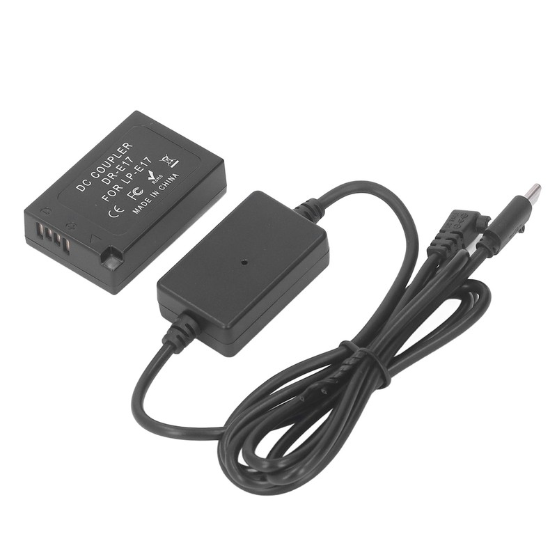 LP E17 Dummy Battery DR E17 DC Coupler with Type