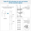 Purdaz Adjustable 5-Tier Over the Door Pantry Organizer, Spice Rack,
