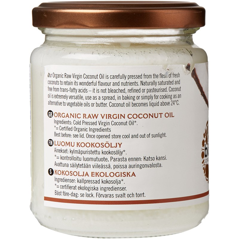 Biona Organic Raw Virgin Coconut Oil, 200g