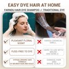 Farndu Dark Brown Hair Dye Shampoo for Women Men, 3