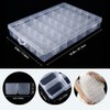 2piezas Cajas organizadoras de plástico transparente de 36 rejillas