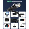 VCELINK CAT6A Connector, RJ45 Connectors Pass Through CAT6A CAT7 Shielded,