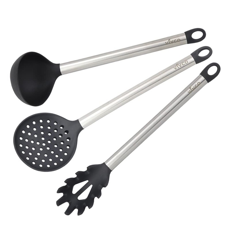 Vivco Kitchen 8 Piece Kitchen Utencil Set - Grey