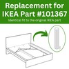 Spare Hardware Parts Replacement for IKEA Wooden Fluted Dowel Pin