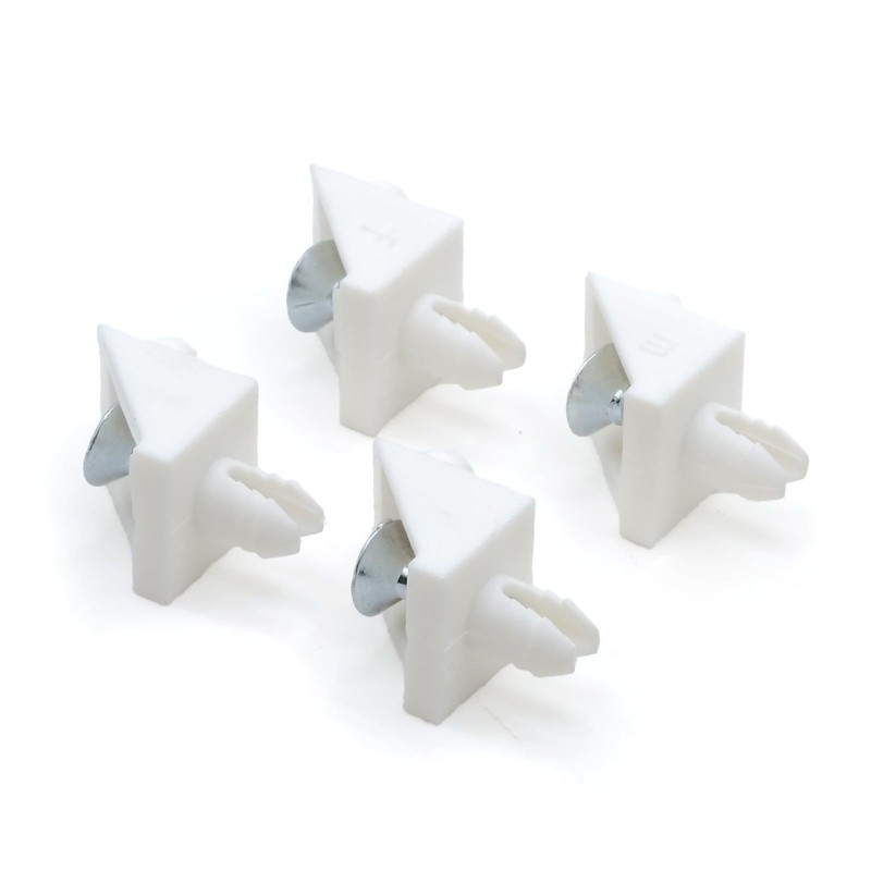 ReplacementScrews White Shelf Support Pins Compatible with IKEA Part 101558