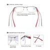 OLOMEE Reading Glasses Men Women Blue Light Blocking Rectangular Computer