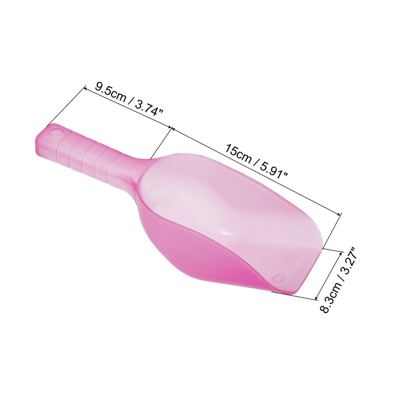 PATIKIL 12oz Ice Scoop, 2 Pack Plastic Ice Maker Shovel