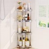 Binecer Corner Shower Caddy, 4 Tier Standing Shower Organizer with