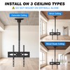 Rfiver Ceiling TV Mount for 32-70 inch TVs, Sloped Ceiling
