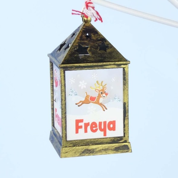 Mulberry Studios Starlight Lantern Christmas Tree Hanger Names A-G Freya