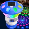 KingSom 2026 Upgraded Pool Chlorine Floater,Solar Chlorine Floater w/Lights,Button Control