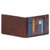 Bookworm Leather Travel Pass Holder (Brown)