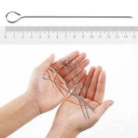 UCEC 50x Kebab Skewers, Skewers for Grilling, Metal Kebab Sticks, Stainless Steel, 15 cm, for Kebab, Barbecue