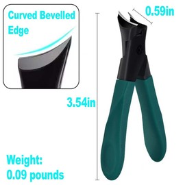 KooteenYao Nail Clippers for Thick Nails, Heavy Duty Stainless Steel Wide Toenail Clippers for Men and Women, Professional Nail Trimming Tools(Green)