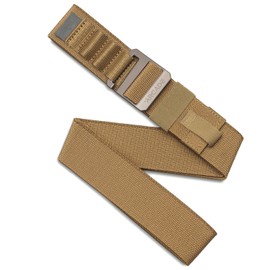 Arcade Belts Hardware Alu Utility Belt - Low-Profile Aluminum Buckle, Heavy Duty Work Belt, Stretch Webbing, Anti-Slip (Coyote, Large/X-Large)