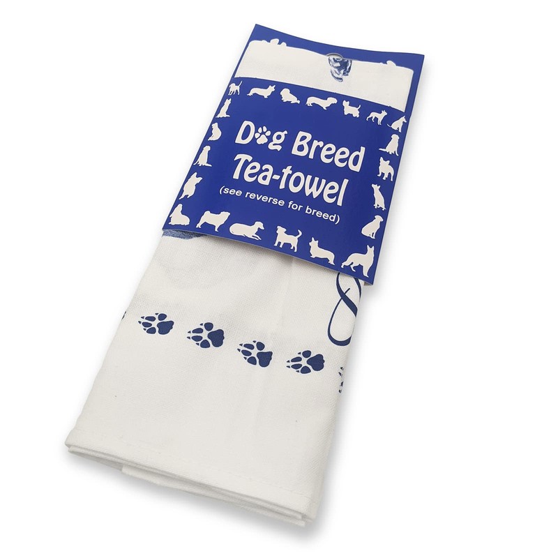 Bichon Frise Printed Tea towel - 100 Percent Cotton. Dog