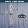 Yuhman 60 Pack Metal Curtain Hooks – 2.9cm x 1.3cm
