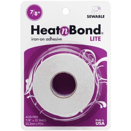 HeatnBond Lite Adhesive, 7/8 Inch x 10 Yards
