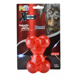 Fancy Pets Juguete Para Perro Resistente Extreme Hueso Ch Color Rojo