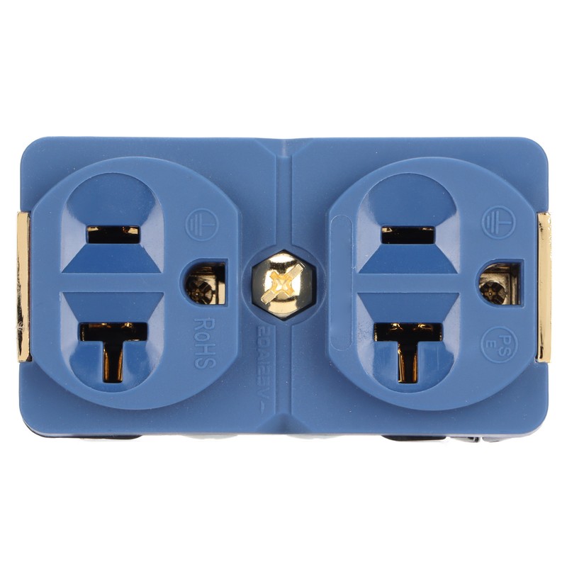 DP‑1G Audiophile Pure Copper Duplex Socket 20A 125V Copper 24k