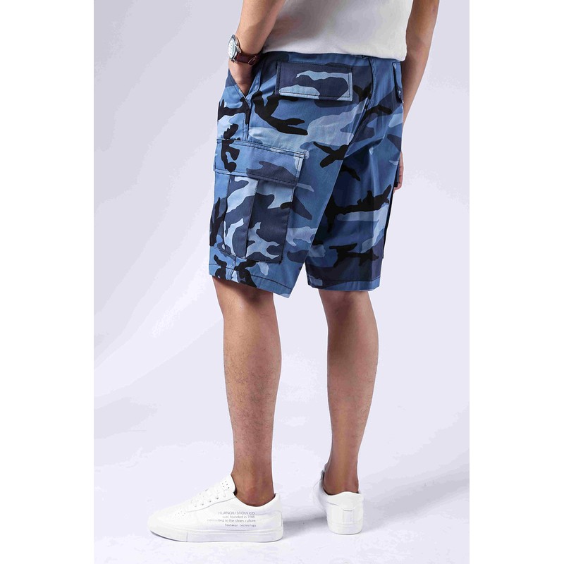 Backbone Pantalones cortos tácticos militares BDU de camuflaje para hombre,