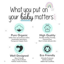 Lamaze Organic Baby baby girls Organic Baby/Toddler Girl, Boy, Unisex Tight Fit Sleepers, Teal, 12 Months US