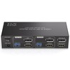 KVM Switch 2 Monitors 2 Computers DisplayPort and HDMI 4K@60Hz