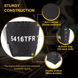 5416 Tools Bag, Flame Resistant Canvas Bolt Bag with Double Reinforced Bottom